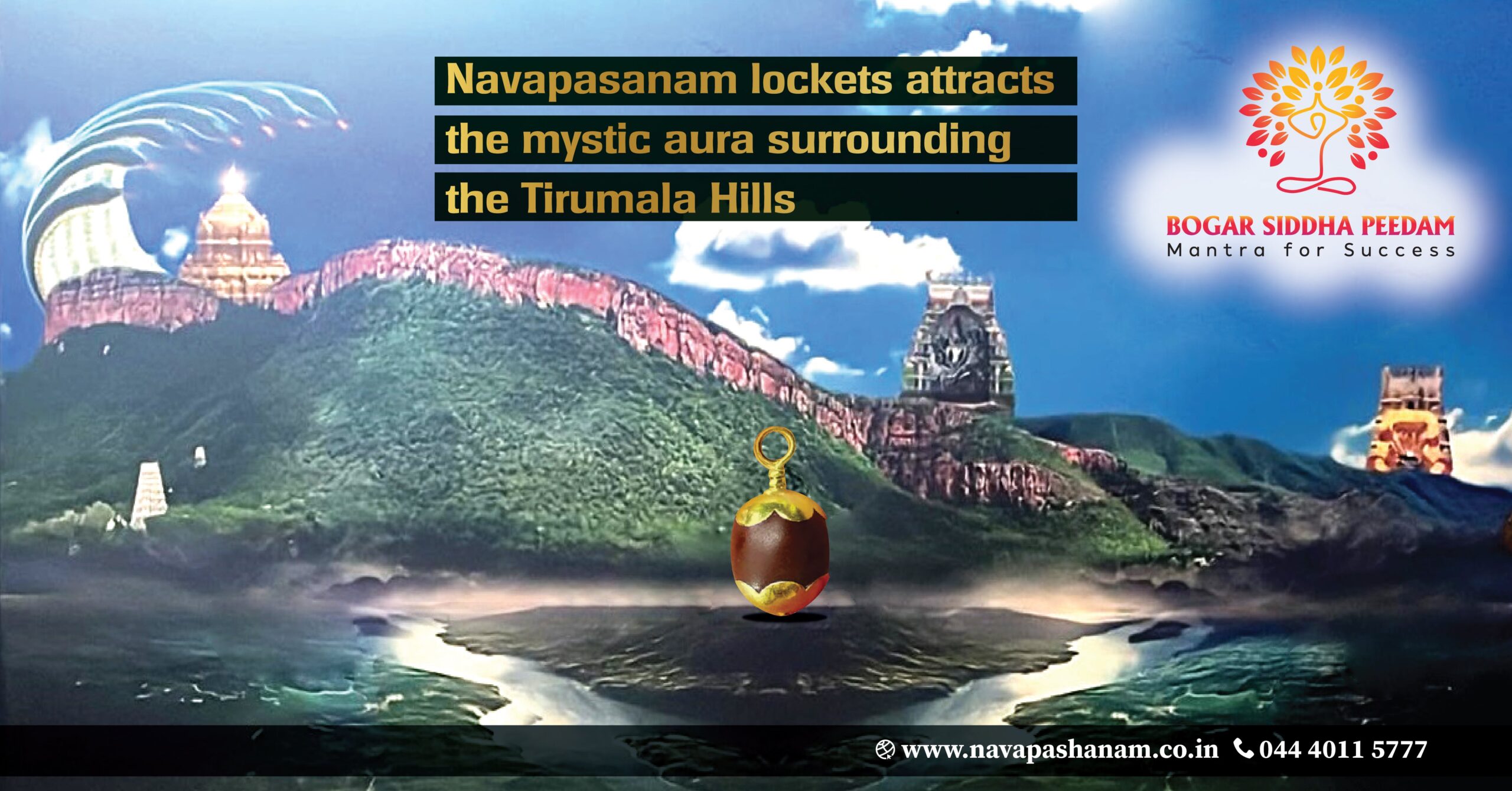 Navapashanam lockets attracts the mystic aura surrounding the Tirumala Hills